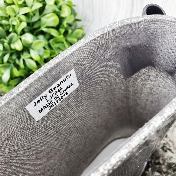 JELLY BEANS Silver Glitter Tradon Rain/Snow Boots - Picture 7 of 7